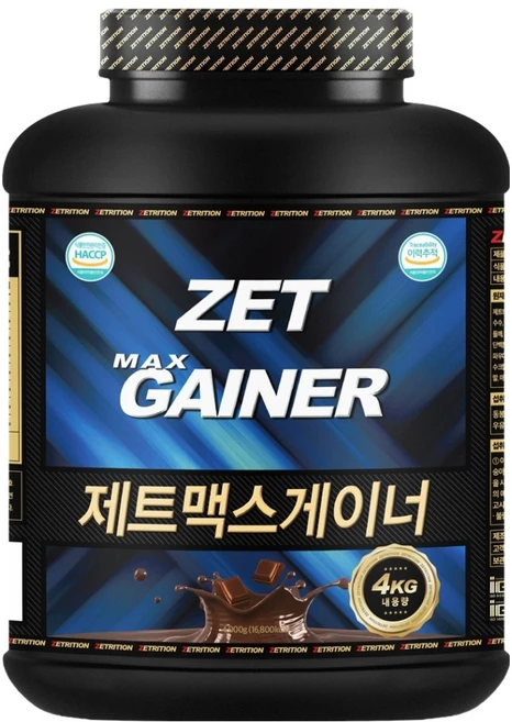 제트리션 제트맥스게이너 더블초코 게이너, 4kg, 1개 - 쿠팡