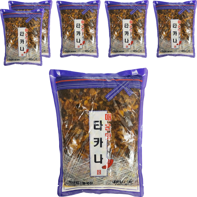 토호식품 타카나 매운맛, 1kg, 6개