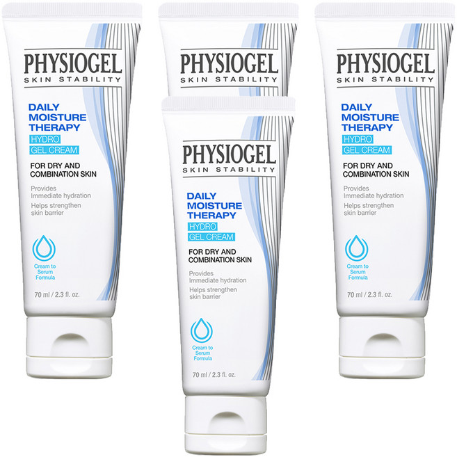 피지오겔 데일리 모이스처 테라피 하이드로 젤 크림, 70ml, 4개