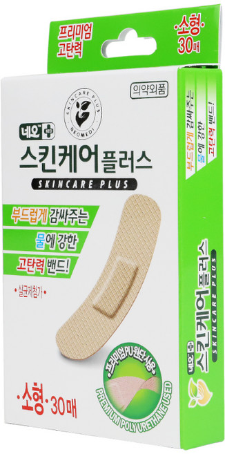 네오 스킨케어플러스 생활방수 고탄력 상처밴드, 30개입, 1개