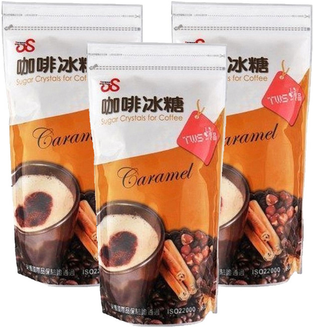 TWS 維生 咖啡冰糖, 450g, 3包