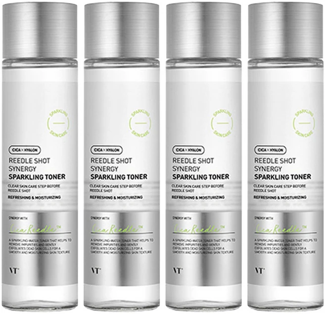 브이티코스메틱 리들샷 시너지 스파클링 토너, 150ml, 4개 - 쿠팡