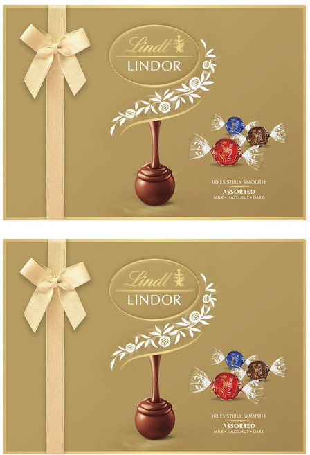 Lindt 瑞士蓮 LINDOR Lindt 萊特球 綜巧克力 12入, 150g, 2個