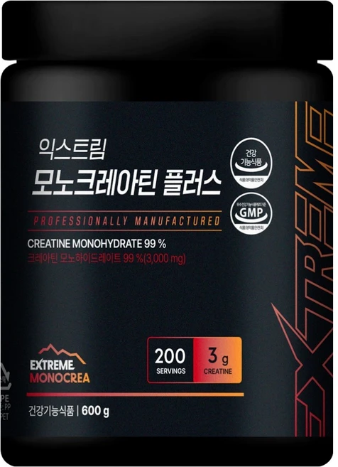 익스트림 모노크레아틴 플러스, 600g, 1개 - 쿠팡