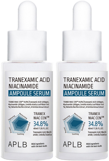 APLB 트라넥삼산 나이아신아마이드 앰플 세럼, 40ml, 2개