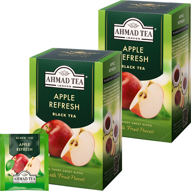 아마드티 애플 리프레쉬 홍차 티백, 2g, 20개입, 2개