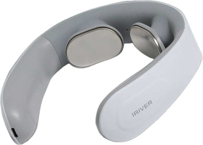 아이리버 EMS 저주파 무선 휴대용 목 마사지기, IHC-NE010, 화이트