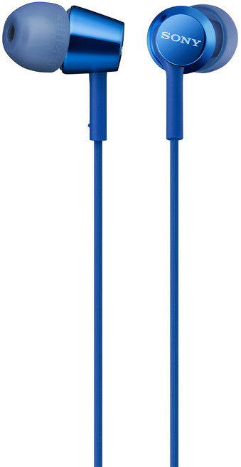 SONY 索尼 入耳式可通話耳機, MDR-EX155AP, 藍色