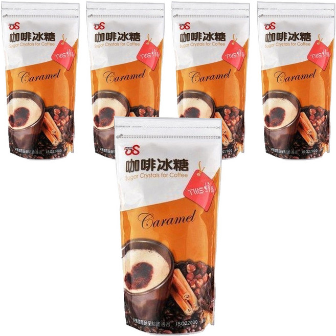 TWS 維生 咖啡冰糖, 450g, 5包