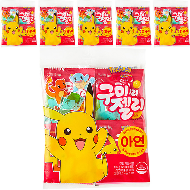 브이푸드 구미젤리 야쿠르트맛 5p, 105g, 6개