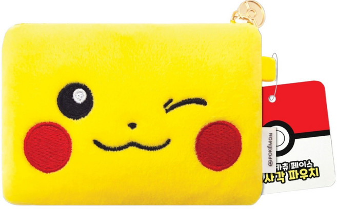 포켓몬 피카츄 페이스 사각 파우치 랜덤발송