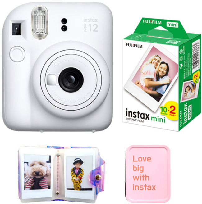 인스탁스 미니 12 클레이 화이트 instax mini 12, 1개