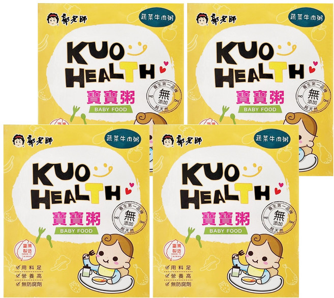 郭老師 常溫寶寶粥 2包, 300g, 4盒