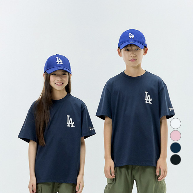 뉴에라 아동용 MLB 베이직 로고 반팔 티셔츠