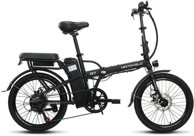 모토벨로 TX7 듀얼 전기자전거 350W 36V 5.2Ah, 스틸, 블랙
