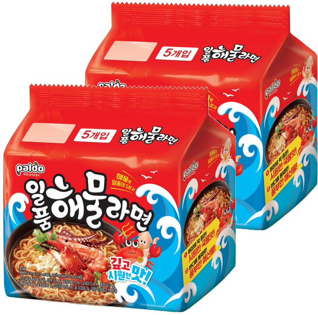 팔도일품 해물라면 115g, 10개