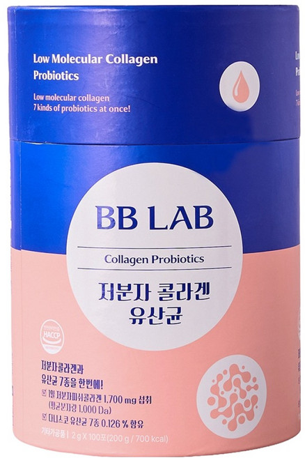 비비랩 저분자 콜라겐 유산균 100p, 200g, 1개