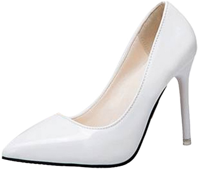 베이직스텝 여성용 스틸레토 뾰족 정장 하이힐 EF011