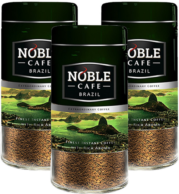 NOBLE CAFE 醇品巴西咖啡 波蘭原裝進口, 100g, 3罐, 1件