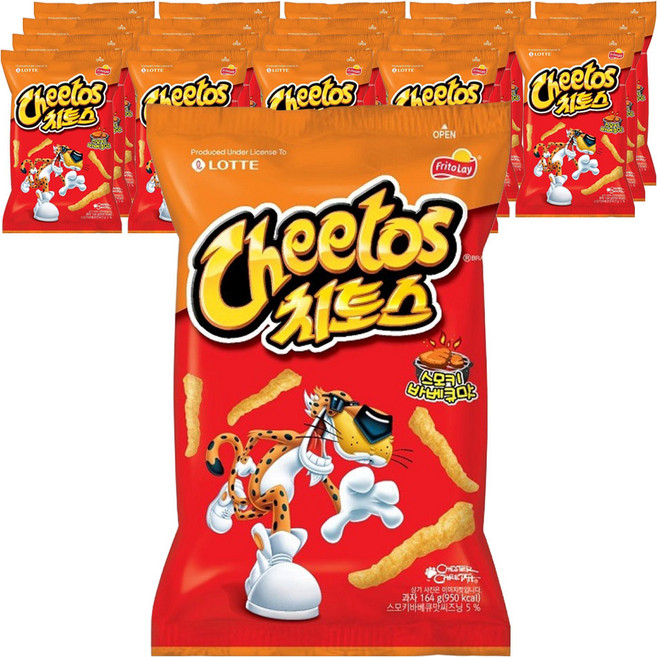 롯데제과 치토스 바베큐맛, 164g, 20개