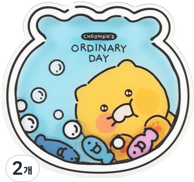 카카오프렌즈 춘식이 어항 맥세이프 스마트톡 쉐이커 모션 맥그립, 복주머니, 2개