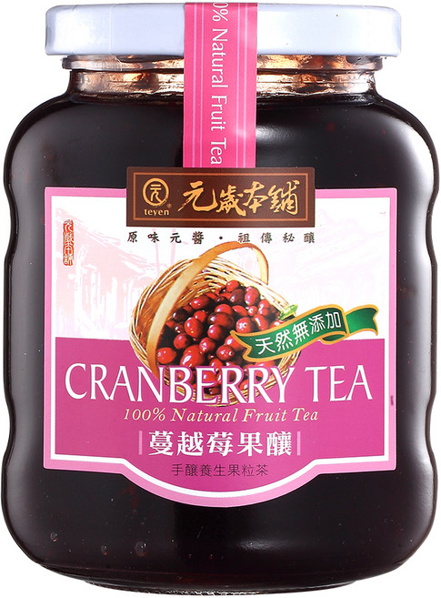 元歲本舖 蔓越莓果釀, 450g, 1罐