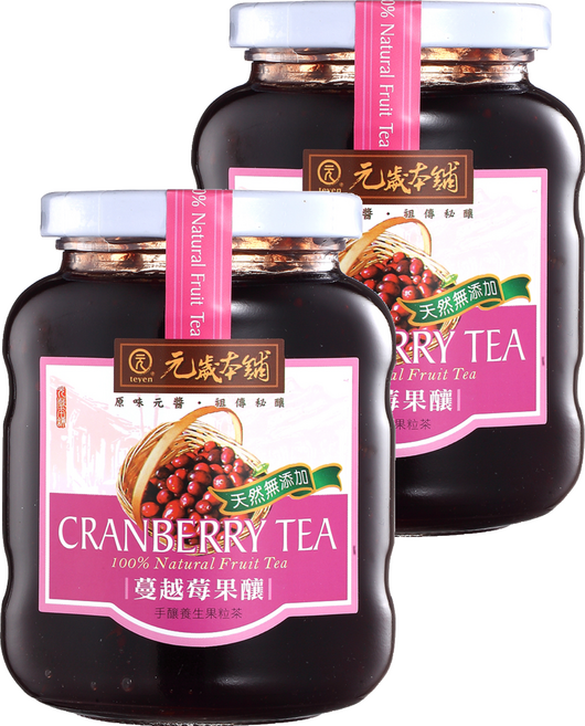元歲本舖 蔓越莓果釀, 450g, 2罐