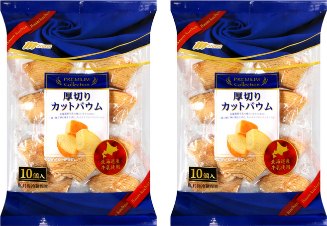 日本 marukin 北海道厚切年輪蛋糕 10個, 230g, 2袋