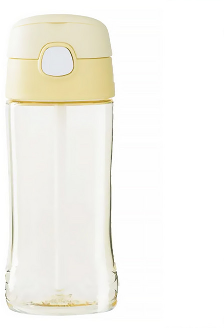 THERMOS 膳魔師 兒童吸管瓶 黃色 + 透明色, 450ml, 1個