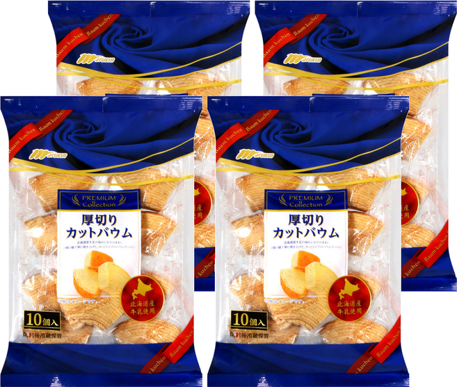 日本 marukin 北海道厚切年輪蛋糕 10個, 230g, 4袋