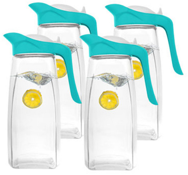 미라단 스완 저그 유리물병 4p, 스카이블루, 1.5L