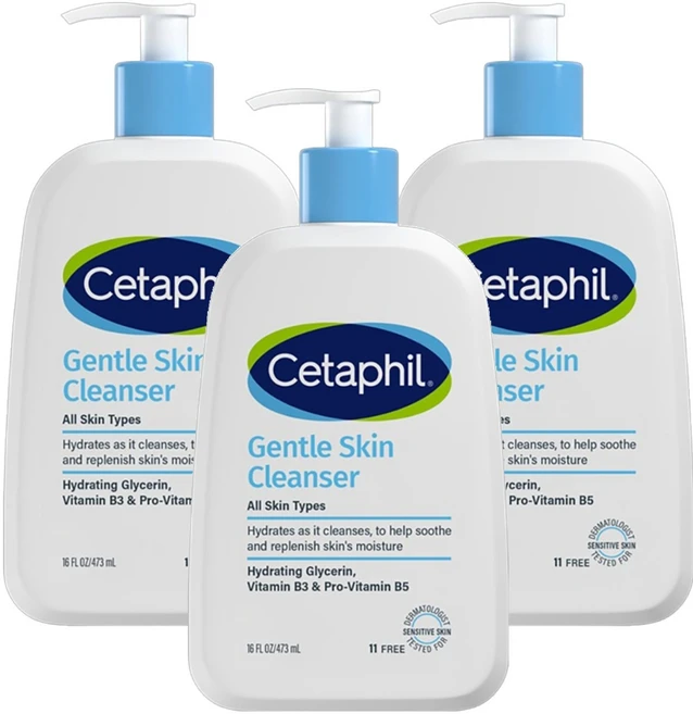 세타필 젠틀 스킨 클렌저, 473ml, 3개 - 쿠팡