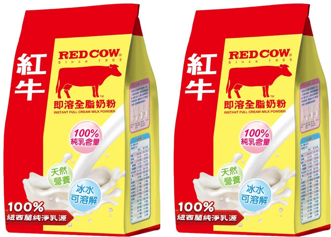 RED COW 紅牛 即溶全脂奶粉, 500g, 2包