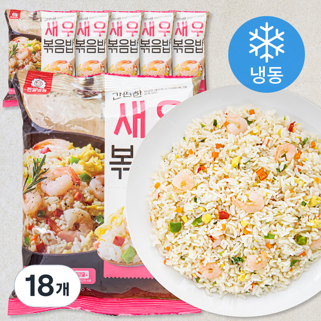 천일냉동 간편한 새우 볶음밥 (냉동), 300g, 18개