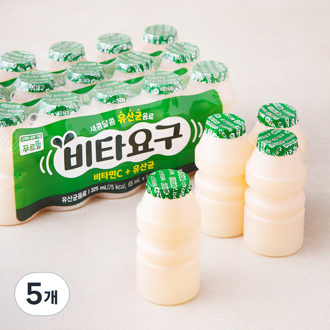 푸르밀 비타요구, 65ml, 5개입, 20개