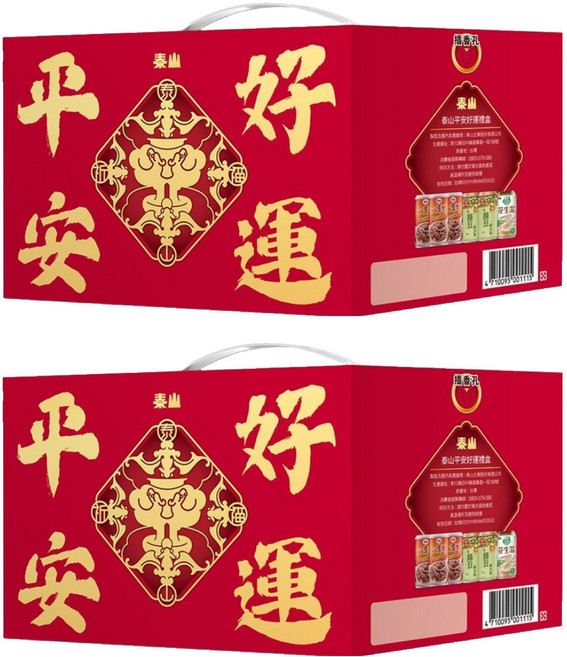 TAISUN 泰山 平安好運禮盒 八寶粥 3罐 + 綠豆湯 2罐 + 花生湯, 2115g, 2盒