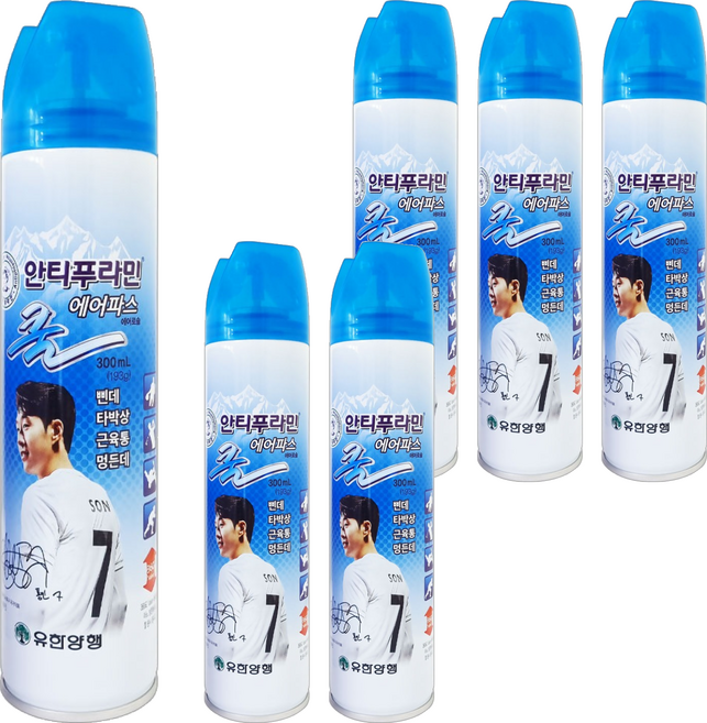 안티푸라민 쿨 에어파스 300mL, 1개입, 6개