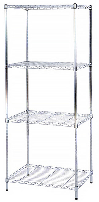 Useful Design 悠室屋家居 波浪電鍍層架, 銀色, 4層