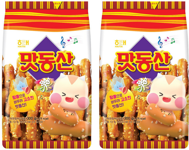 해태제과 맛동산, 300g, 2개