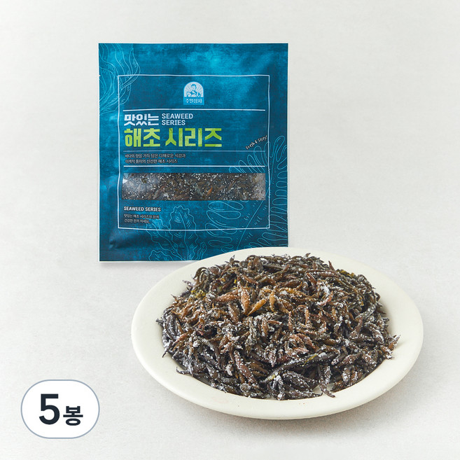 주일상사 맛있는 해초시리즈 삶은 톳, 200g, 5봉