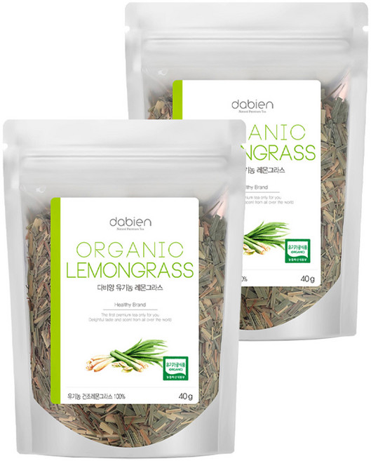 다비앙 유기농 레몬그라스 허브차, 40g, 2개, 1개입