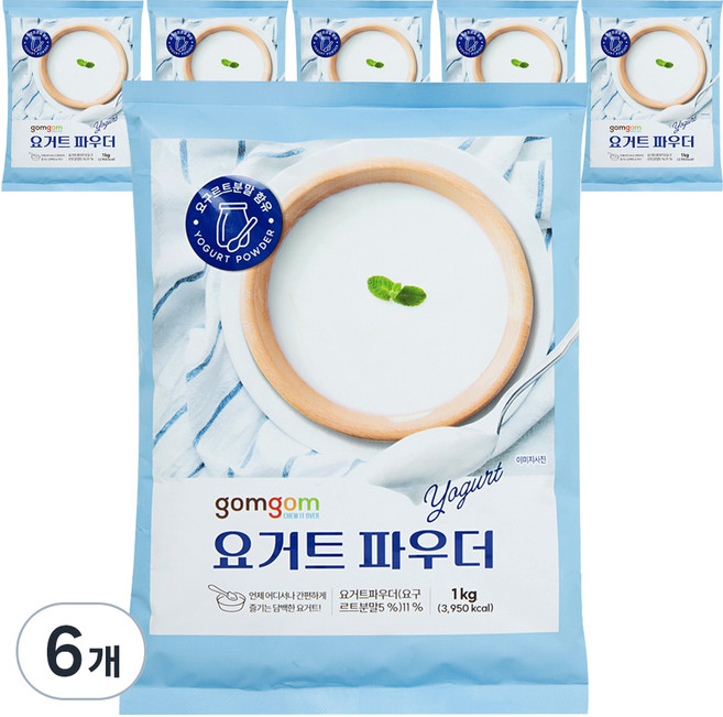 곰곰 요거트 파우더, 1kg, 6개