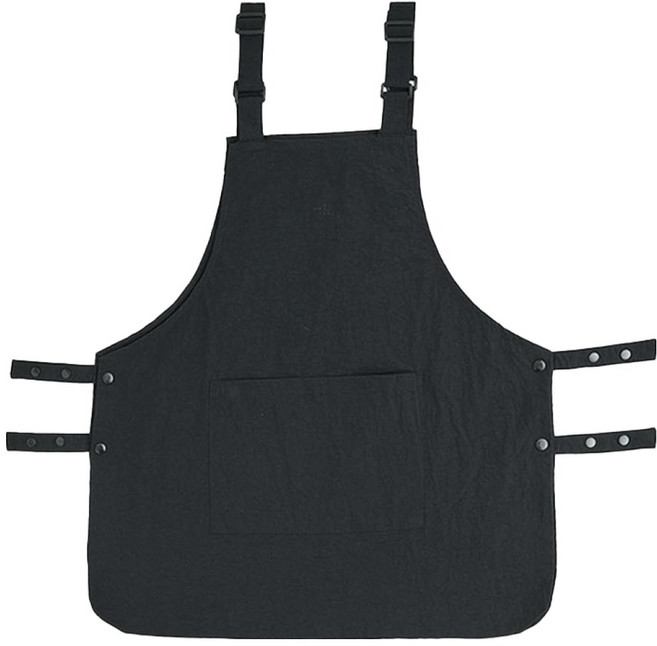 바른리빙 빅사이즈 앞치마, 블랙, 1개
