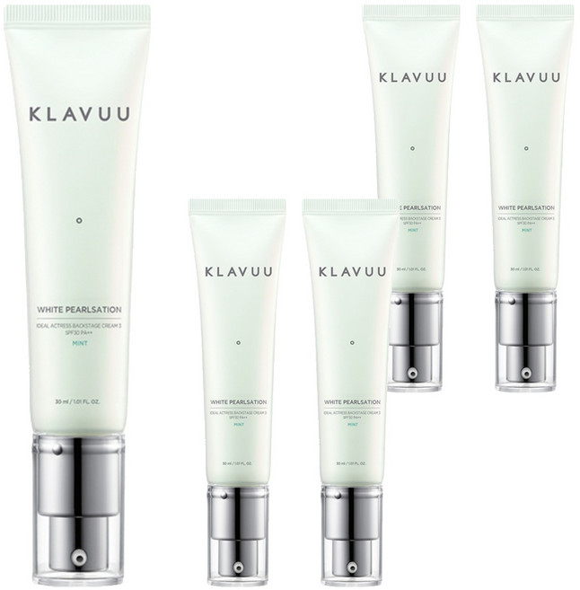 클라뷰 화이트 펄세이션 아이디얼 액트리스 백스테이지 크림 30ml, 03 민트, 5개