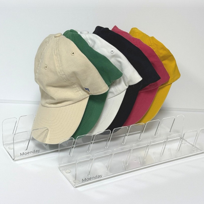 모엔데이 모자 수납 보관함 정리대, 투명, 1개
