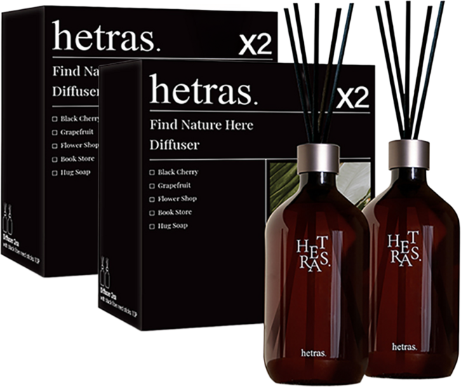 헤트라스 프리미엄 디퓨저, 베이비 코튼, 500ml, 4개