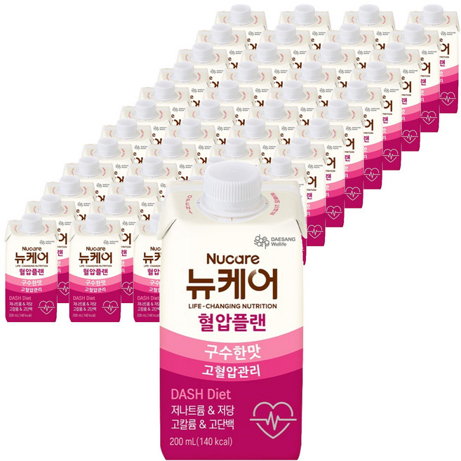 뉴케어 정품 혈압플랜 구수한맛, 200ml, 48개