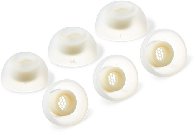 아즈라 맥스 TWS / 갤럭시버즈2 용 이어팁 교체용캡 양쪽 혼합형 M + ML + L 세트, TWS-M/ML/L, 아이보리