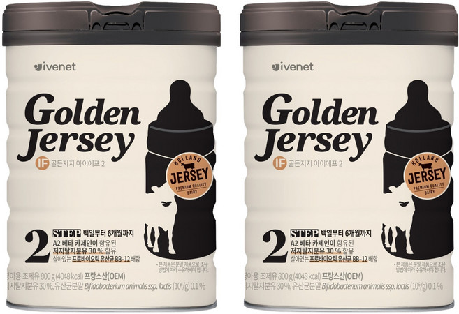 아이배냇 골든저지 IF 분유 2단계 100일~6개월, 800g, 2개