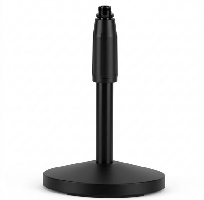 컴썸 D-S1100 탁상용 원반 스텐드 마이크 거치대 블랙